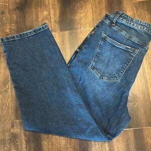 Sonoma Blue Straight Leg High Rise Denim Jeans